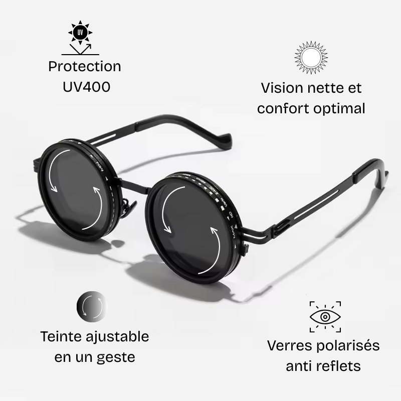 Lunettes Polarisantes à Teinte Ajustable